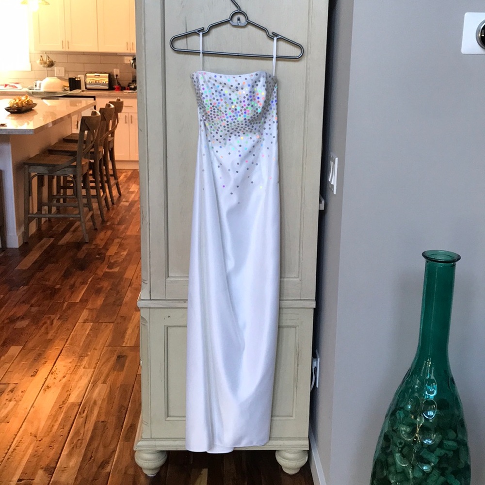 White formal dress